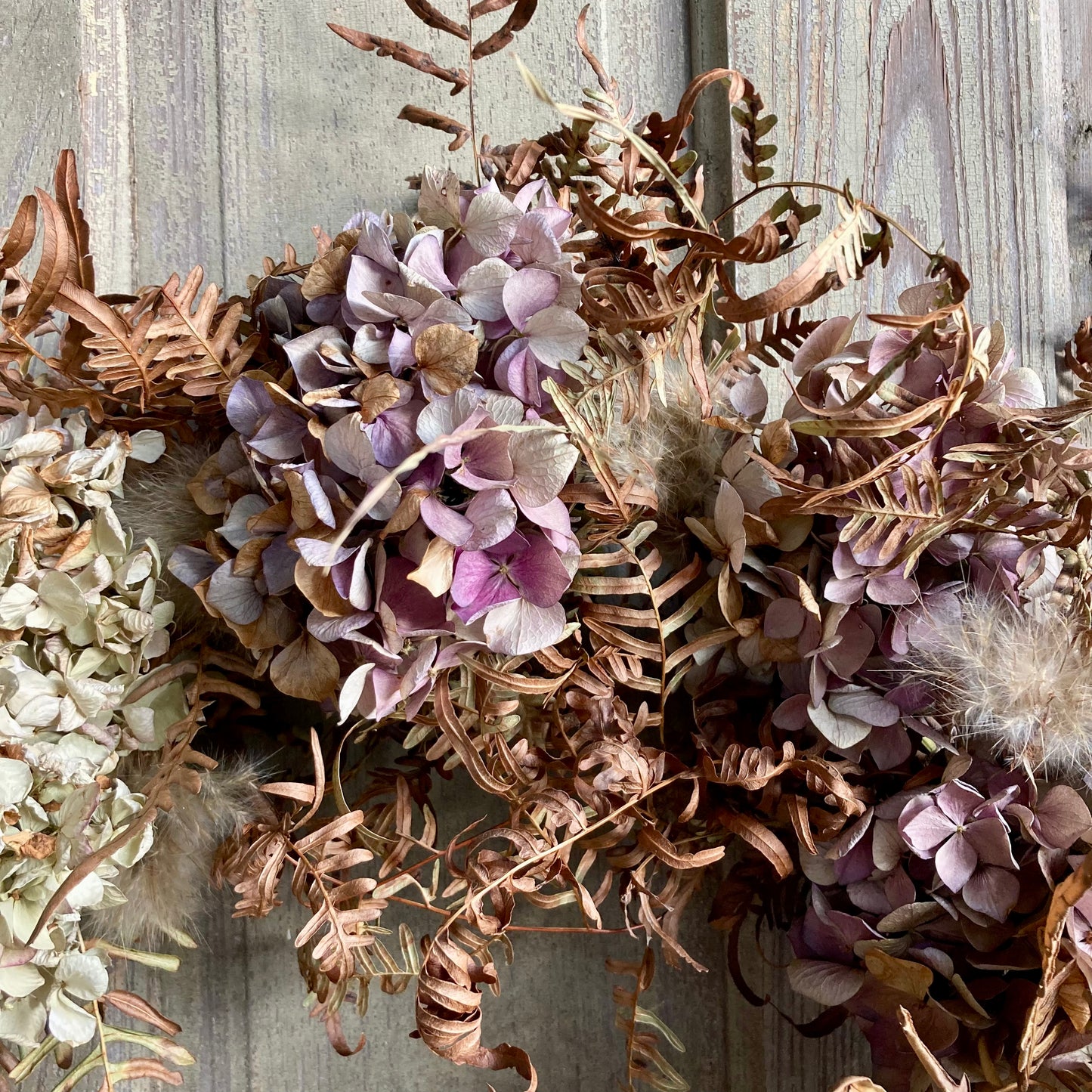 Hydrangea and Bracken Wreath