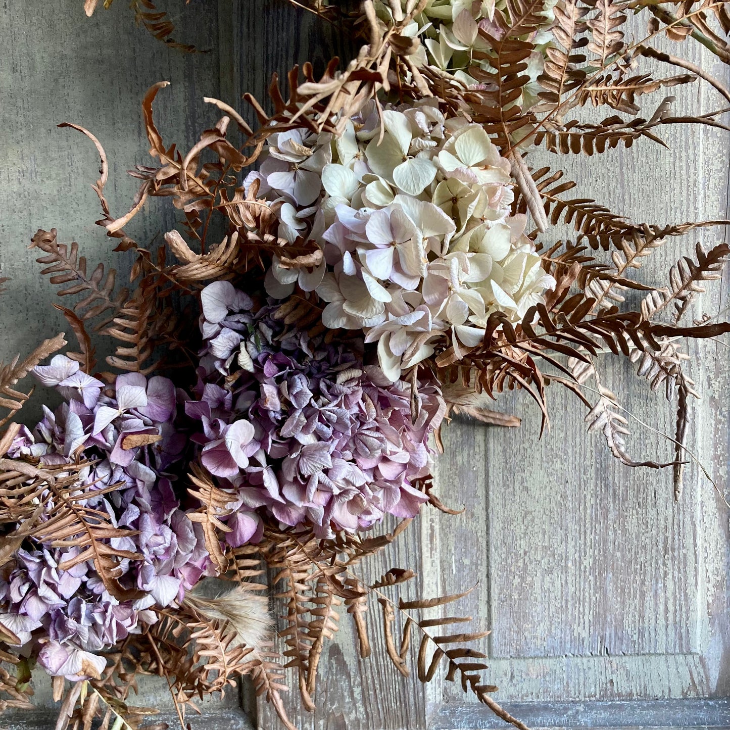 Hydrangea and Bracken Wreath