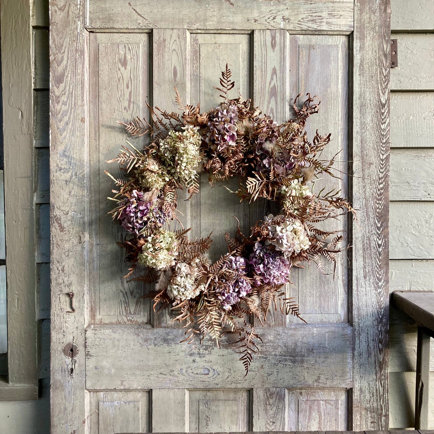 Hydrangea and Bracken Wreath